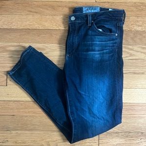 AG mid rise cigarette crop jean